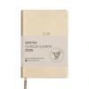 VICTORIAS JOURNALS 124-1481 14X20,5  SMYTH GÜMÜŞ YALDIZ KENARLI GÜNLÜK AJANDA A5 - GOLD