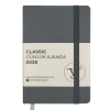 VICTORIAS JOURNALS 124-1490 9X14 CLASSIC LASTİKLİ GÜNLÜK AJANDA A5 - GRİ