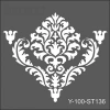 ARTDECO STENCİL 30X30CM DAMASK-2 136