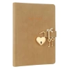 VICTORIAS JOURNALS 1335 HUSH HUSH KİLİTLİ 13x18cm 80gr.160YP. ÇİZGİLİ DEFTER BEJ