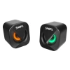 SNOPY SN-83U 2.0 MİNİ LED IŞIKLI 2Wx2CH SİYAH USB GAMING SPEAKER HOPARLÖR