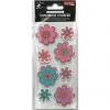 TANEX HANDMADE TNX-28030 DEKORATİF ETİKETLER - TAŞLI ÇİÇEK SERİSİ STICKER - TEKLİ