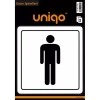 CREA UNIQO UYARI ETİKETİ - ERKEK WC FİGÜRÜ 2Lİ  1404
