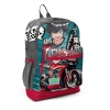 CORAL HIGH 23764 KIDS GRİ NEFTİ ANİME MOTORSİKLET DESENLİ DÖRT BÖLMELİ SIRT ÇANTASI