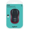 LOGITECH WIRELESS M185 1000 DPİ KIRMIZI SİYAH MOUSE