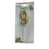 PARTY MARTY NEDİ-M155G-9  PASTA-DOĞUM GÜNÜ MUMU ÇUBUKLU RAKAM 9 - ALTIN SERİ