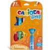 CARIOCA BABY 42816 TEDDY BABY JUMBO YIKANABİLİR KEÇELİ BOYA KALEMİ 12Lİ
