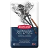 DERWENT SKETCHING COLLECTION ESKİZ ÇİZİM SETİ 12 Lİ TENEKE KUTU - DW34305