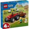 LEGO CITY RÖMORKLU KIRMIZI ÇİFTLİK TRAKTÖRÜ VE KOYUN 60221 116 PARÇA 4+