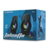 RAMPAGE RMS-G7  FALSETTO 2.0 6Watt RGB LEDLİ GAMING USB 1+1 HOPARLÖR MAVİ