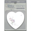 SÜDOR TK330071 DESENLİ KALP ŞEKLİLLİ YAPIŞKANLI NOT KAĞIDI 60 YP. 72x72mm. FLOWERS - TEKLİ