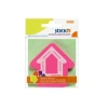 GIPTA STICKN 21542 STICKN 70X70 OK ŞEKİLLİ YAPIŞKANLI NOTLUK PEMBE 50 YP.