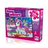 KS GAMES JP31007 PONY UNICORN 63x43cm JUMBO YAPBOZ/PUZZLE 12 PARÇA  3YAŞ