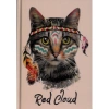 DEFFTER ANIMALS / RED CLOUD CAT SERT KAPAK A5 ÇİZGİLİ DEFTER 96 YP