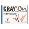 ESMO CD 966850 CLAIREFONTAINE CRYON 35x50cm SPİRALLİ ÇOK AMAÇLI ÇİZİM BLOK 160gr 15yp