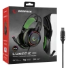 RAMPAGE RM-K25 LUNATIC PRO SİYAH YEŞİL USB 7.1 SURROUND RGB IŞIK