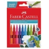 FABER CASTELL YIKANABİLİR KEÇELİ KALEM 10LU