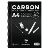 ESMO CR 97618 CLAIREFONTAINE CARBON BLACK A4 YANDAN SPİRALLİ SİYAH ÇOK AMAÇLI ÇİZİM BLOK 120gr 20yp