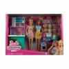 BARBIE HJY94 CELEBRATION BROOKLYN VE MALİBU PASTA YAPIYOR OYUN SETİ 3+