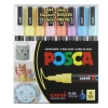 UNİ POSCA SU BAZLI MARKER SOFT RENKLER PC-3M-8C 0.9-1.3 8Lİ SET