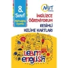 NUT PUBLISHING 8. SINIF İNGİLİZCE ÖĞRENİYORUM RESİMLİ KELİME KARTLARI