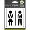 CREA Bİ DEĞİŞİK STICKER - W/M WC İŞARETİ KADIN ERKEK 1461
