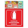 CREA UYARI ETİKETİ -  YANGIN SÖNDÜRME CİHAZI İŞARETİ 1181