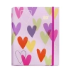 VICTORIAS JOURNALS 1151 HEART SPRINKLES 17X24cm GİZLİ SPİRALLİ SERT KAPAK LASTİKLİ ÇİZGİLİ DEFTER