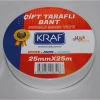 KRAF ÇİFT TARAFLI BANT 25MMX25M 2525G