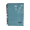 MİKRO COOL PASTEL MAVİ SPİRALLİ SERT KAPAK 17X24 120YP. KARELİ DEFTER