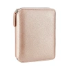 VICTORIAS JOURNALS 0284 KUTULU ZIPPER FOLDER ORGANİZER ROSE GOLD 14.8X21cm  80YP. ÇİZGİLİ DEFTER