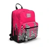 CORAL HIGH 23678 KIDS PEMBE SİYAH BEYAZ DESENLİ DÖRT BÖLMELİ SIRT ÇANTASI