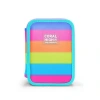 CORAL HIGH KIDS 11140 RENKLİ ÇİZGİLİ ÇİFT KATLI KALEM ÇANTASI