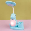 HUN BEST 511 LEDLİ MASA LAMBASI DİNOZOR ŞEKİLLİ USB ŞARJLI KALEMTRAŞLI  3+ /  TEKLİ
