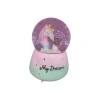 CEREN VTK-2305-057 ORTA BOY HEDİYELİK MÜZİKLİ IŞIKLI KAR ATAN KAR KÜRESİ (PİLLİ) UNICORN VE KIZ