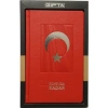 GIPTA SONSUZA KADAR İPLİKLİ DİKİŞLİ DERİ SERT KAPAK 13X21 120YP. ÇİZGİLİ DEFTER 6501