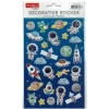 TANEX KIDS TNX-27160 DEKORATİF ETİKETLER - PUFFY UZAY MACERASI SERİSİ STICKER