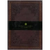 VICTORIAS JOURNALS 1179 VINTAGE OLD BOOK 14x20cm 80gr.160YP. ÇİZGİLİ DEFTER BORDO