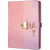 VICTORIAS JOURNALS 1028 13x18cm 80gr. 160YP KALP KİLİTLİ ÇİZGİLİ DEFTER METALİK LİLA