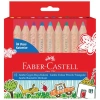 FABER CASTELL JUMBO ÜÇGEN YARIM BOY KURU BOYA KALEMİ - İLK BOYA KALEMİM 12Lİ