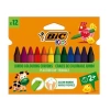 BİC PLASTIDECOR ÜÇGEN (JUMBO) MUM PASTEL BOYA 12Lİ