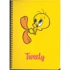 MABBELS 388142 TWEETY 17x24 SPİRALLİ KARTON KAPAK ÇİZGİLİ DEFTER