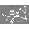 ARTDECO STENCİL A4  BAYKUŞLAR 219