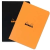 RHODIA 148x210mm A-5 KARELİ DEFTER KARIŞIK RENK (TURUNCU-SİYAH) KAPAK 48 YP.
