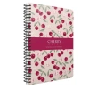 GIPTA CHERRY SPİRALLİ SERT KAPAK 17x24 120YP.KARELİ DEFTER