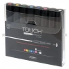 TOUCH OPAQUE SU BAZLI MARKER KALEM 1.5-2.3mm - MEDIUM PACK 8 RENK -SH8615003-2004