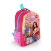 CORAL HIGH 23669 KIDS PEMBE NEON MERCAN FASHION GIRL DESENLİ ÜÇ BÖLMELİ SIRT ÇANTASI