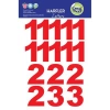 CREA ETİKET - XL RAKAM ÇIKARTMALAR KIRMIZI 1342 - TEKLİ