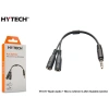 HYTECH HY-X77 SİYAH AUDIO + MIC TO 3,5mm 0.15m KULAKLIK ÇEVİRİCİ
