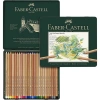 FABER CASTELL METAL KUTU PITT PASTEL BOYA KALEM SETİ 24 RENK
